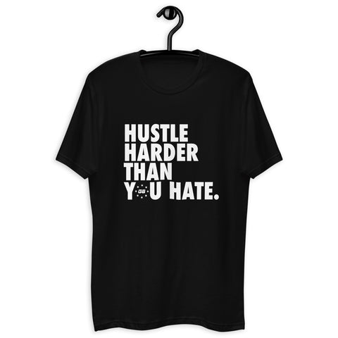 Hustle Harder Short Sleeve T-shirt Black