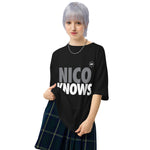 Nico Knows Unisex oversized t-shirt Black